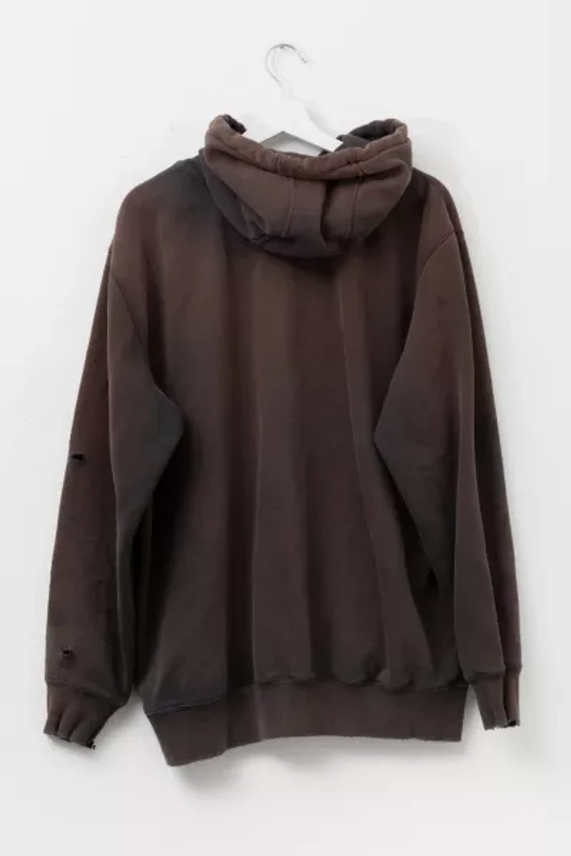 Vintage Y2K Carhartt Distressed Black Hoodie Pullover Sweatshirt