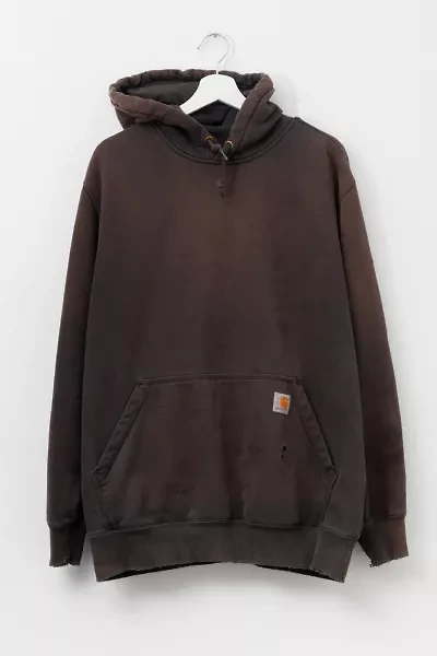 Vintage Y2K Carhartt Distressed Black Hoodie Pullover Sweatshirt