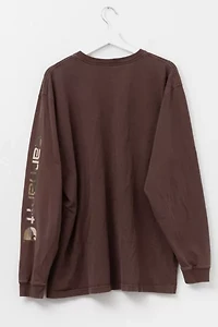 Vintage Y2K Carhartt Camouflage Print Long Sleeve Graphic Pocket T-Shirt