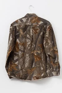 Vintage Y2K Tree Camo Button Up Long Sleeve Shirt