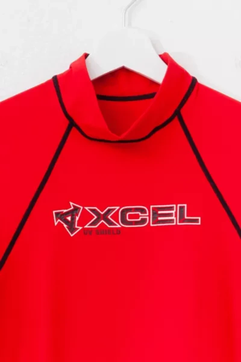 Vintage Y2K Xcel Red UV Shield Surf Top