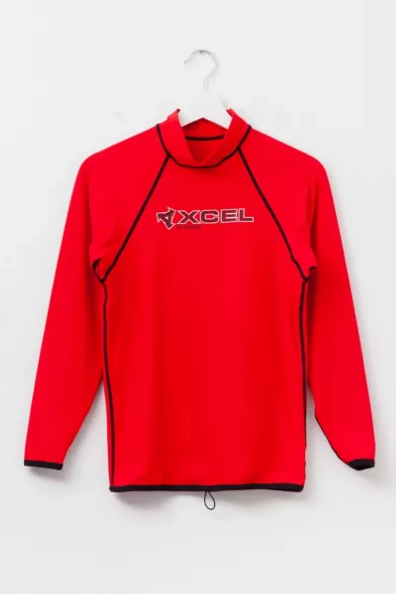 Vintage Y2K Xcel Red UV Shield Surf Top