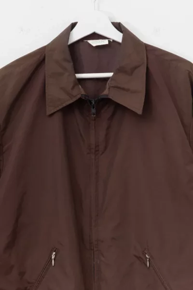 Vintage 1970s Light Wight Brown Nylon Rickey Jacket