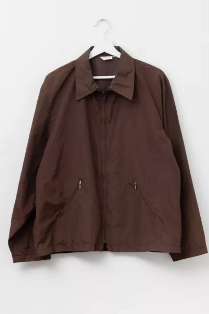 Vintage 1970s Light Wight Brown Nylon Rickey Jacket