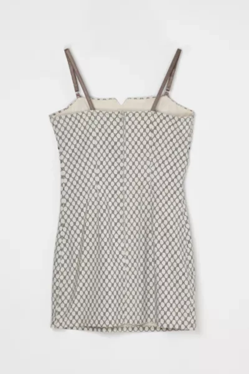 Vintage Y2k Patterned Mini Dress