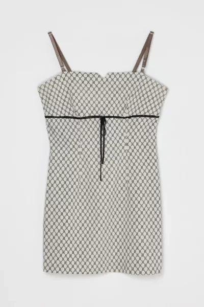 Vintage Y2k Patterned Mini Dress