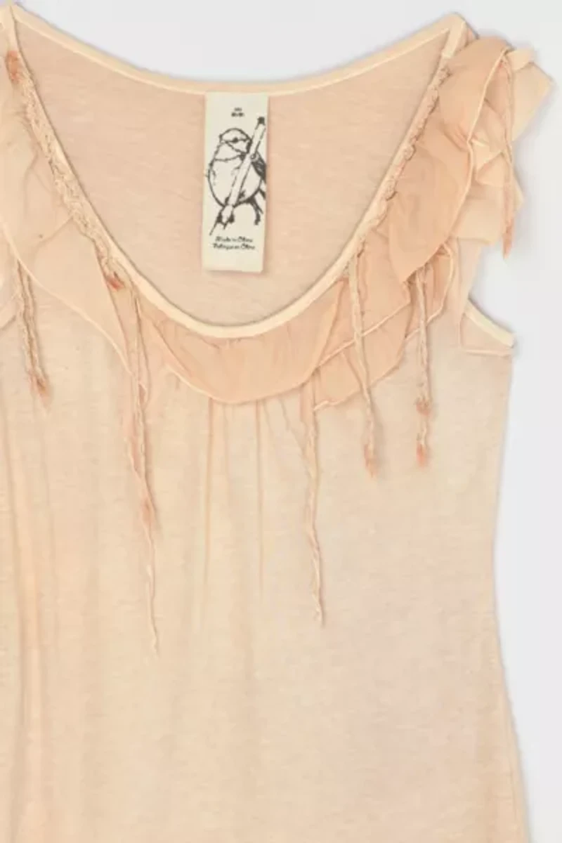 Vintage Y2k Peach Top
