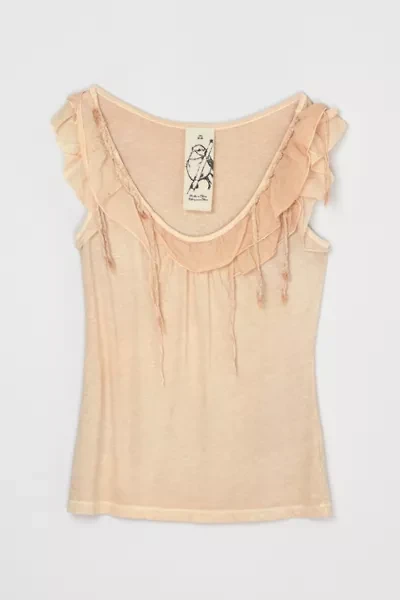 Vintage Y2k Peach Top