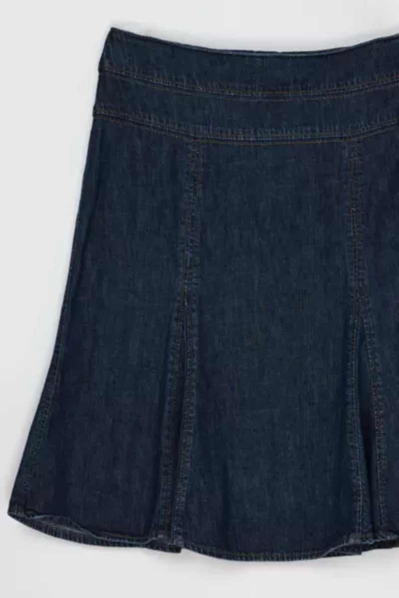Vintage Y2k Denim Midi Skirt