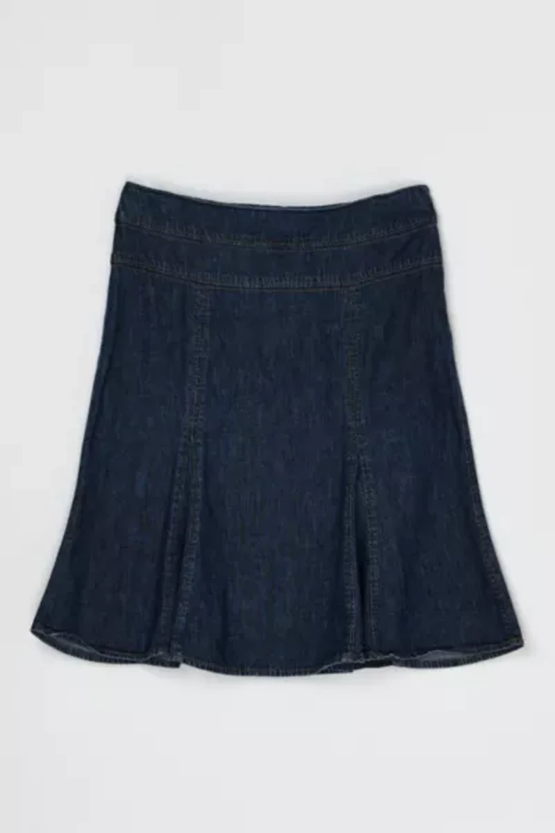 Vintage Y2k Denim Midi Skirt