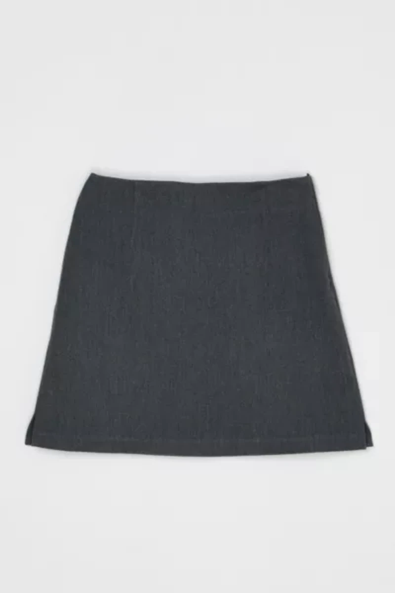 Vintage Y2k Dark Grey Mini Skirt