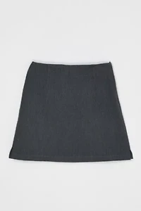Vintage Y2k Dark Grey Mini Skirt