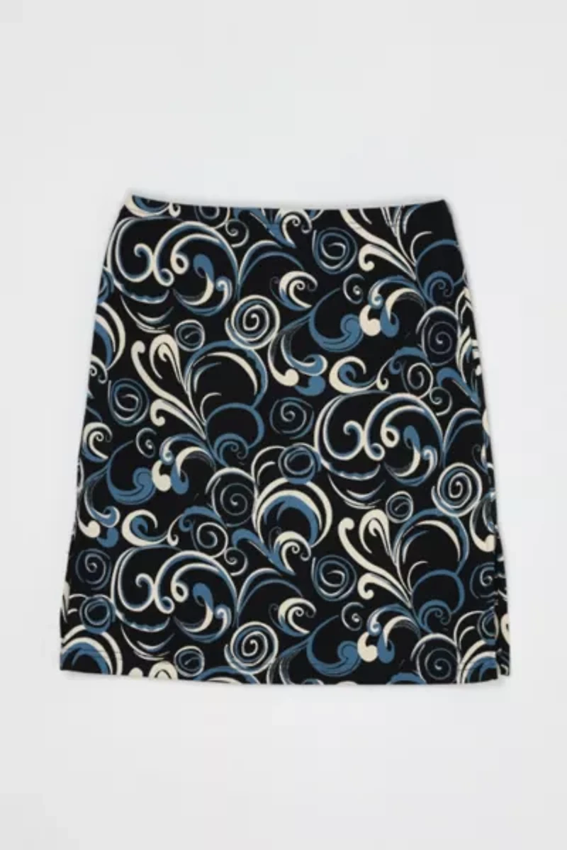 Vintage Y2k Patterned Mini Skirt