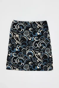 Vintage Y2k Patterned Mini Skirt