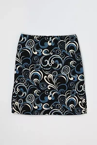 Vintage Y2k Patterned Mini Skirt