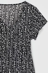 Vintage Y2k Patterned Mini Dress