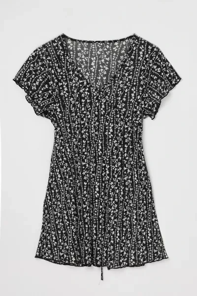 Vintage Y2k Patterned Mini Dress