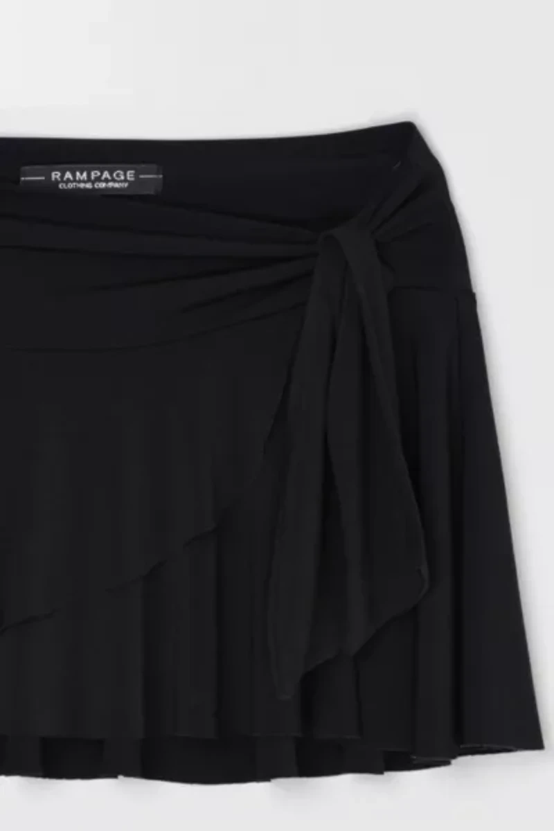 Vintage Y2k Ruffled Micro Mini Skirt