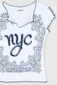 Vintage Y2k NYC Glittered T-Shirt