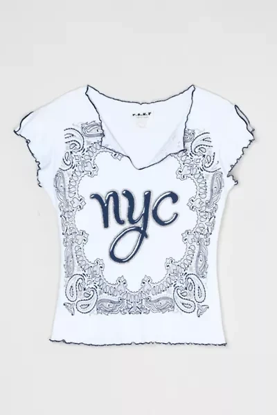 Vintage Y2k NYC Glittered T-Shirt