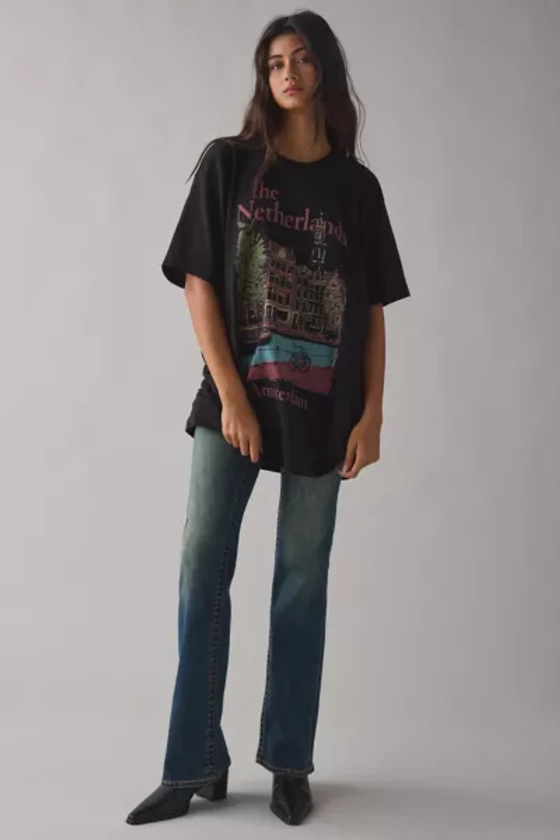 The Netherlands Graphic Oversized T-Shirt Dress