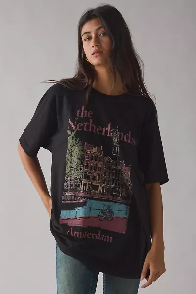 The Netherlands Graphic Oversized T-Shirt Dress