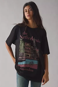 The Netherlands Graphic Oversized T-Shirt Dress