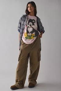 Stinkin’ Cute Skunk Graphic Oversized T-Shirt Dress