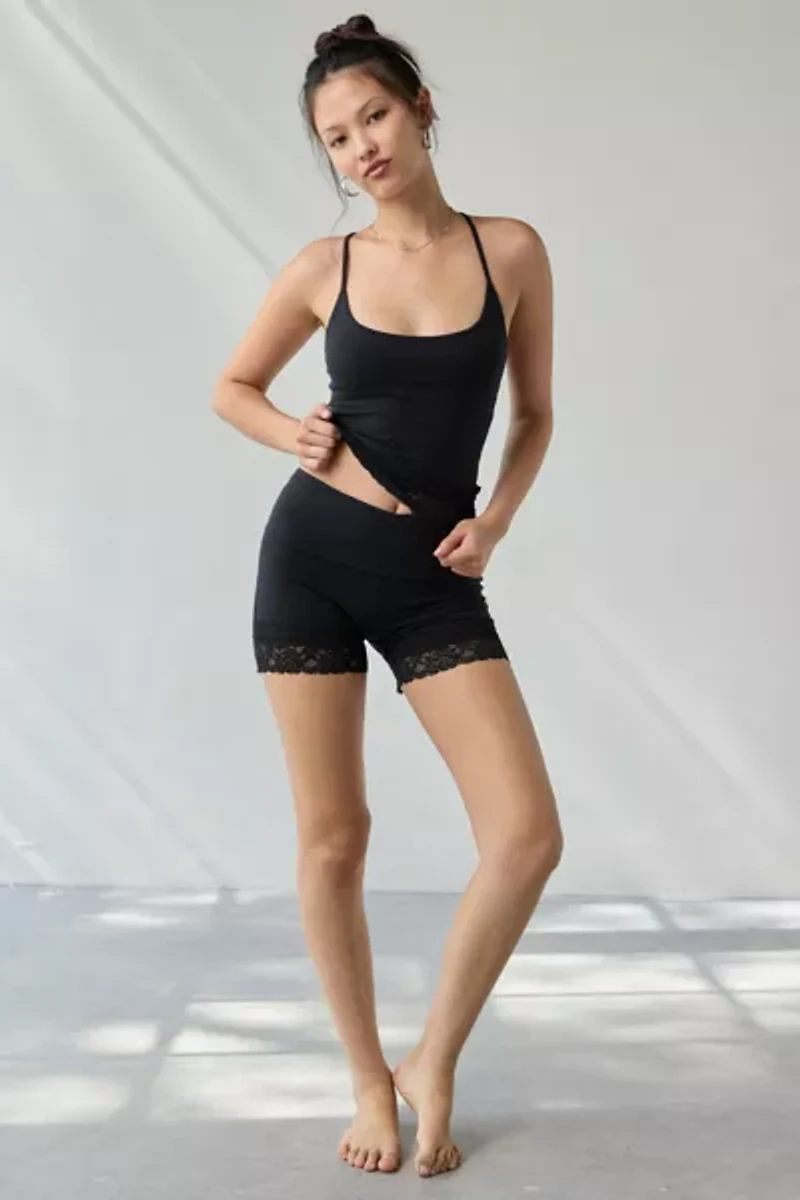 Out From Under Bec Lace Trim Cropped Cami