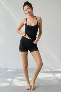 Out From Under Bec Lace Trim Cropped Cami
