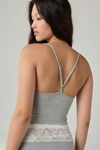 Out From Under Bec Lace Trim Cropped Cami