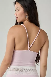 Out From Under Bec Lace Trim Cropped Cami