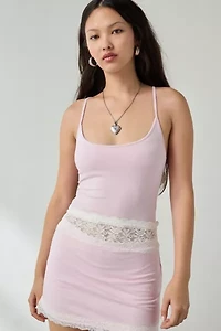 Out From Under Bec Lace Trim Cropped Cami