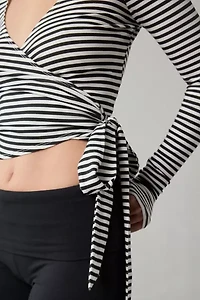 Out From Under Bec Long Sleeve Ballet Wrap Top