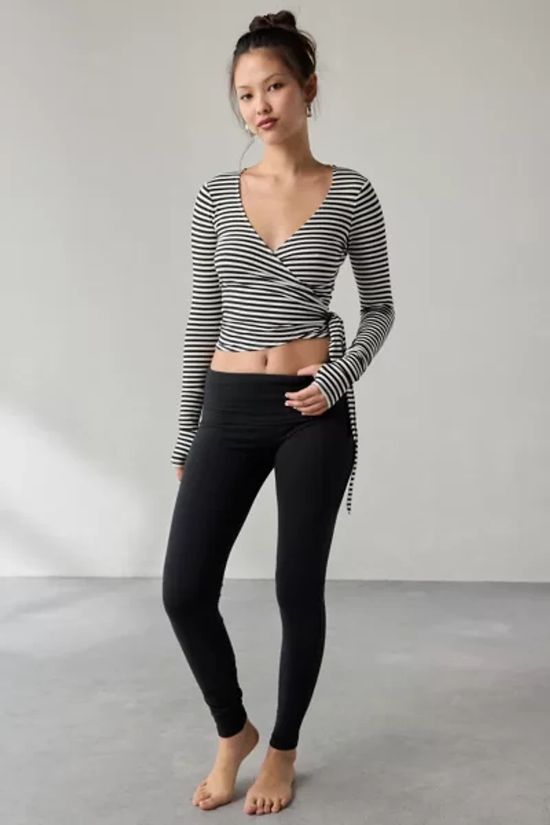 Out From Under Bec Long Sleeve Ballet Wrap Top