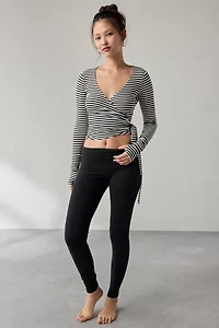 Out From Under Bec Long Sleeve Ballet Wrap Top