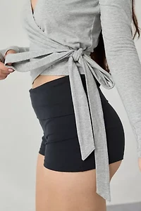 Out From Under Bec Long Sleeve Ballet Wrap Top