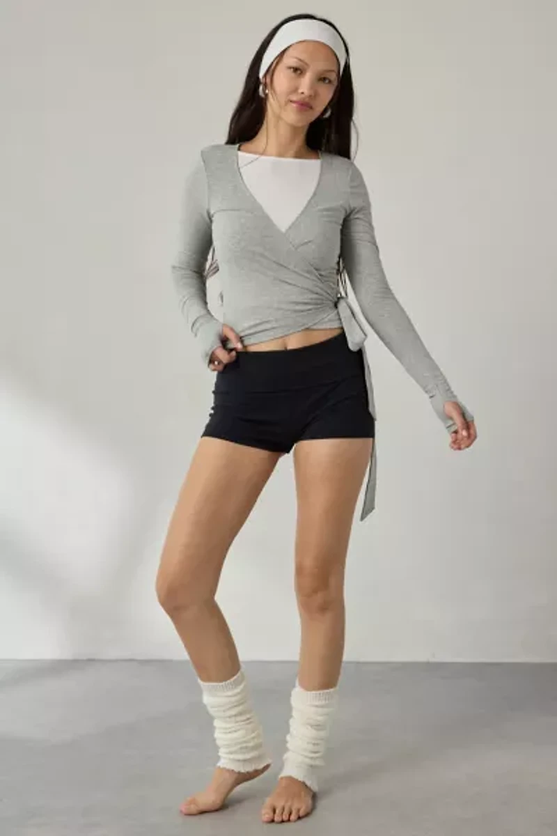 Out From Under Bec Long Sleeve Ballet Wrap Top