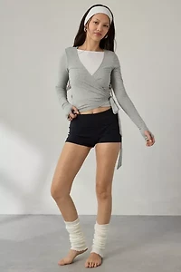 Out From Under Bec Long Sleeve Ballet Wrap Top