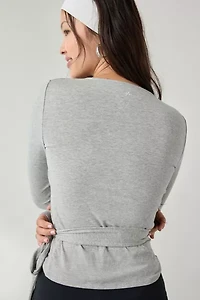 Out From Under Bec Long Sleeve Ballet Wrap Top