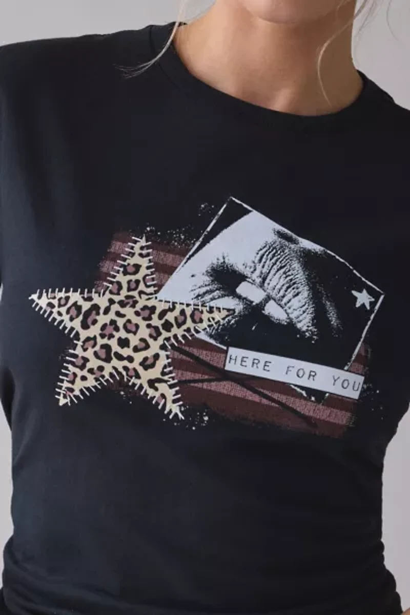 Here For You Graphic Baby Tee