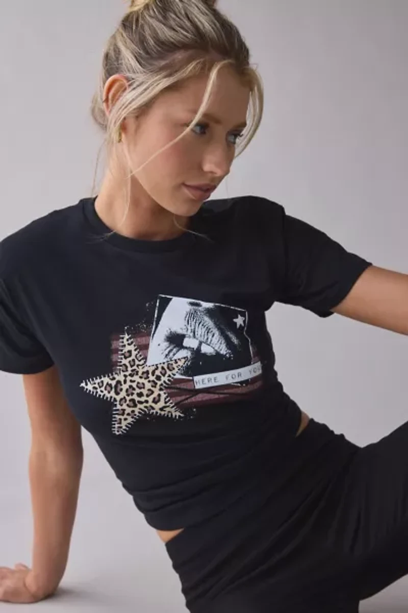 Here For You Graphic Baby Tee