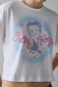 Betty Boop Airbrush Graphic Cropped Tee
