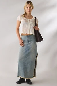 Kimchi Blue Meadow Short Sleeve Lace Bed Jacket