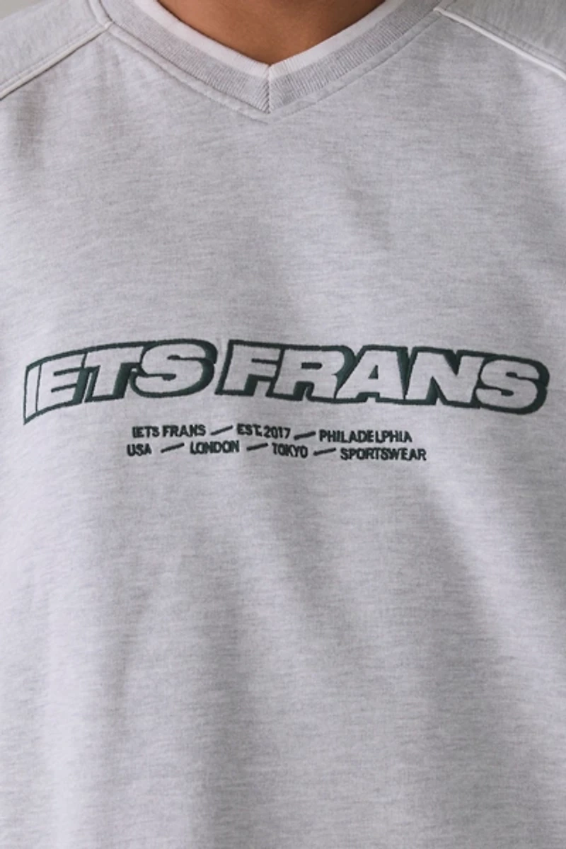 iets frans… Sports Panel Heavyweight V-Neck Sweatshirt