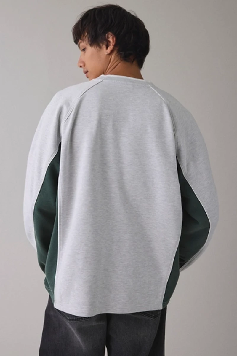 iets frans… Sports Panel Heavyweight V-Neck Sweatshirt