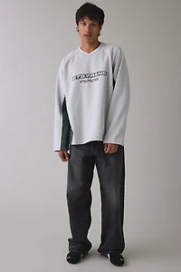 iets frans… Sports Panel Heavyweight V-Neck Sweatshirt