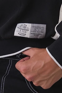 iets frans… Sporty Paneled Crew Neck Sweatshirt