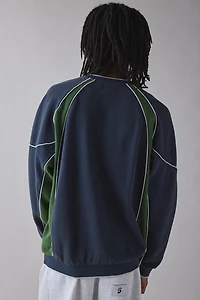 iets frans… Sporty Paneled Crew Neck Sweatshirt