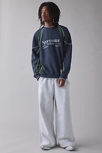 iets frans… Sporty Paneled Crew Neck Sweatshirt